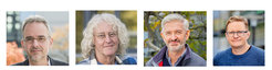 Von links nach rechts: Ralph Bock, Mark Stitt, John Lunn, Alisdair Fernie