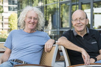 The emeriti directors of the Institute.left: Mark Stitt, right: Lothar Willmitzer 